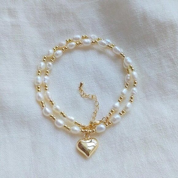 18K Gold Plated and Cultured Pearl Necklace - Picture 3 of 4